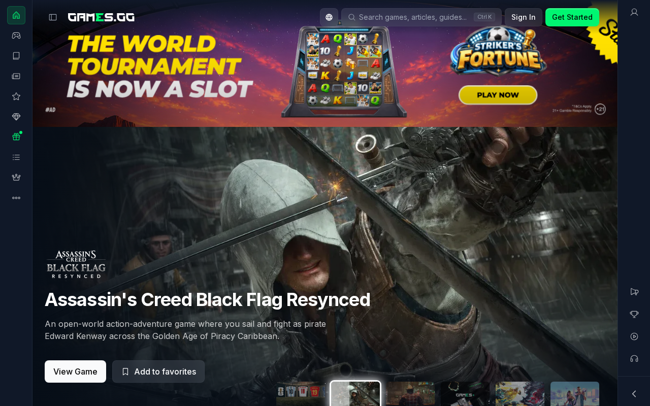 Captured page preview of games.gg