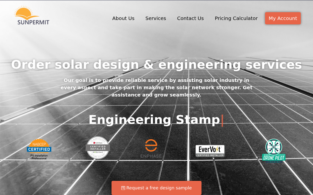Screenshot of sunpermit.com