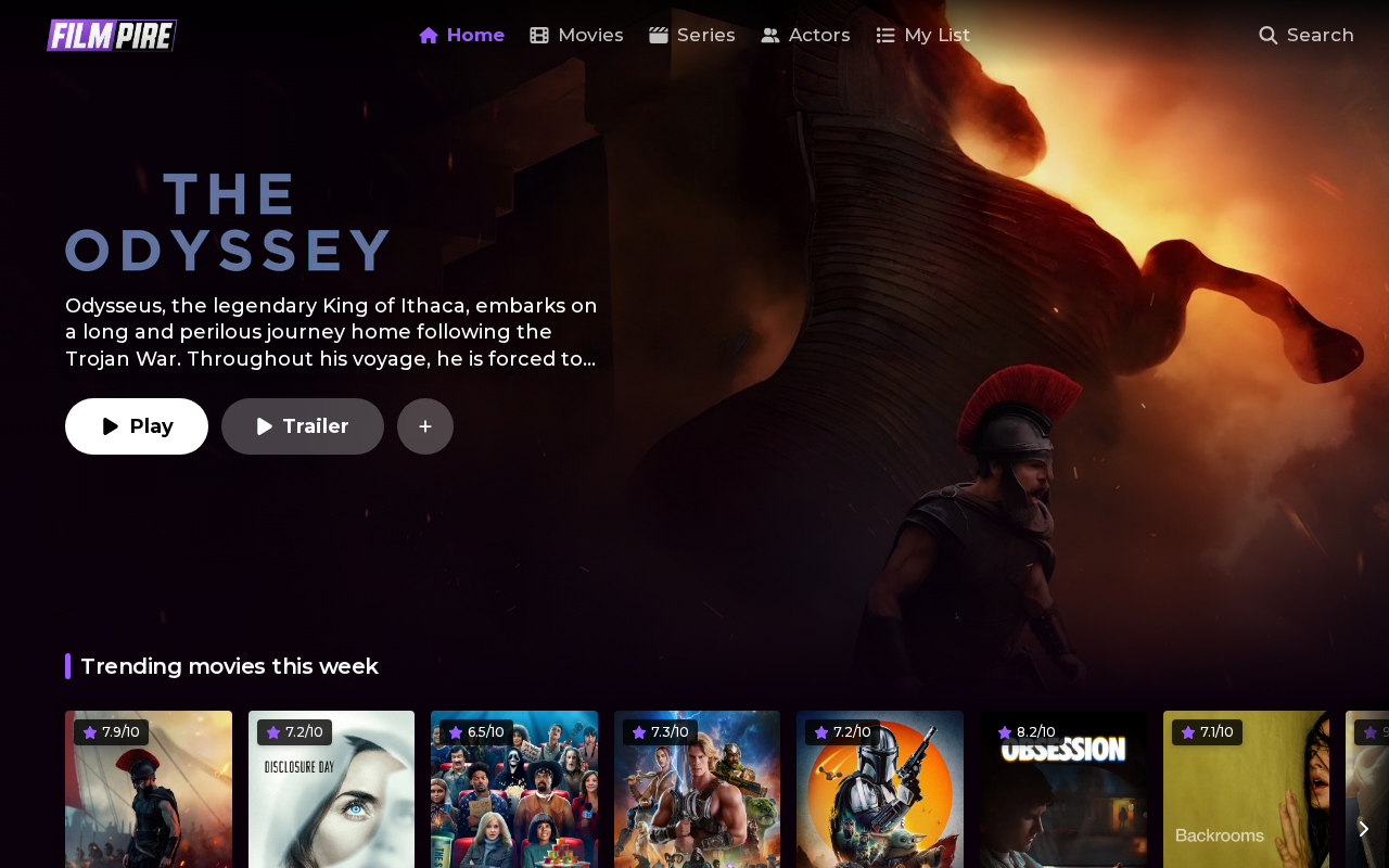 Screenshot of filmpire.cc