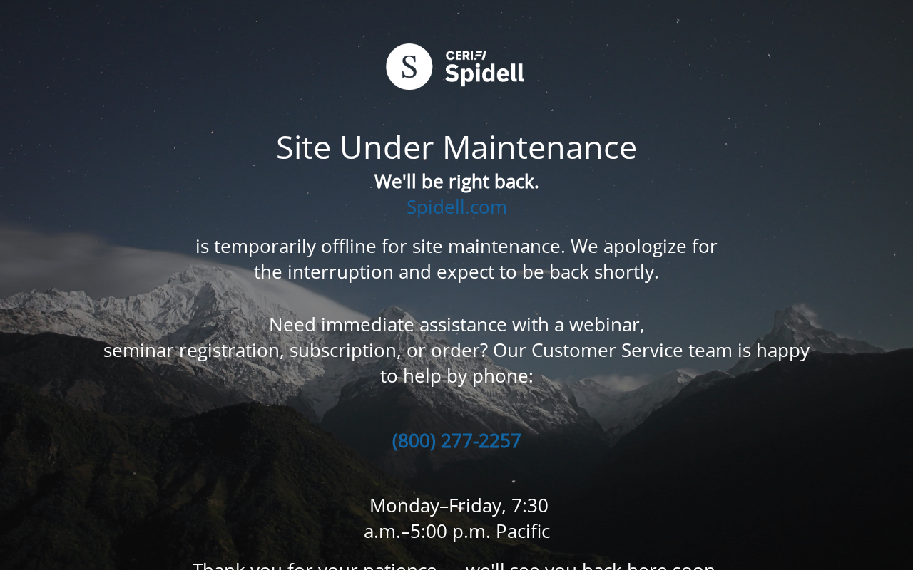 Screenshot of spidell.com