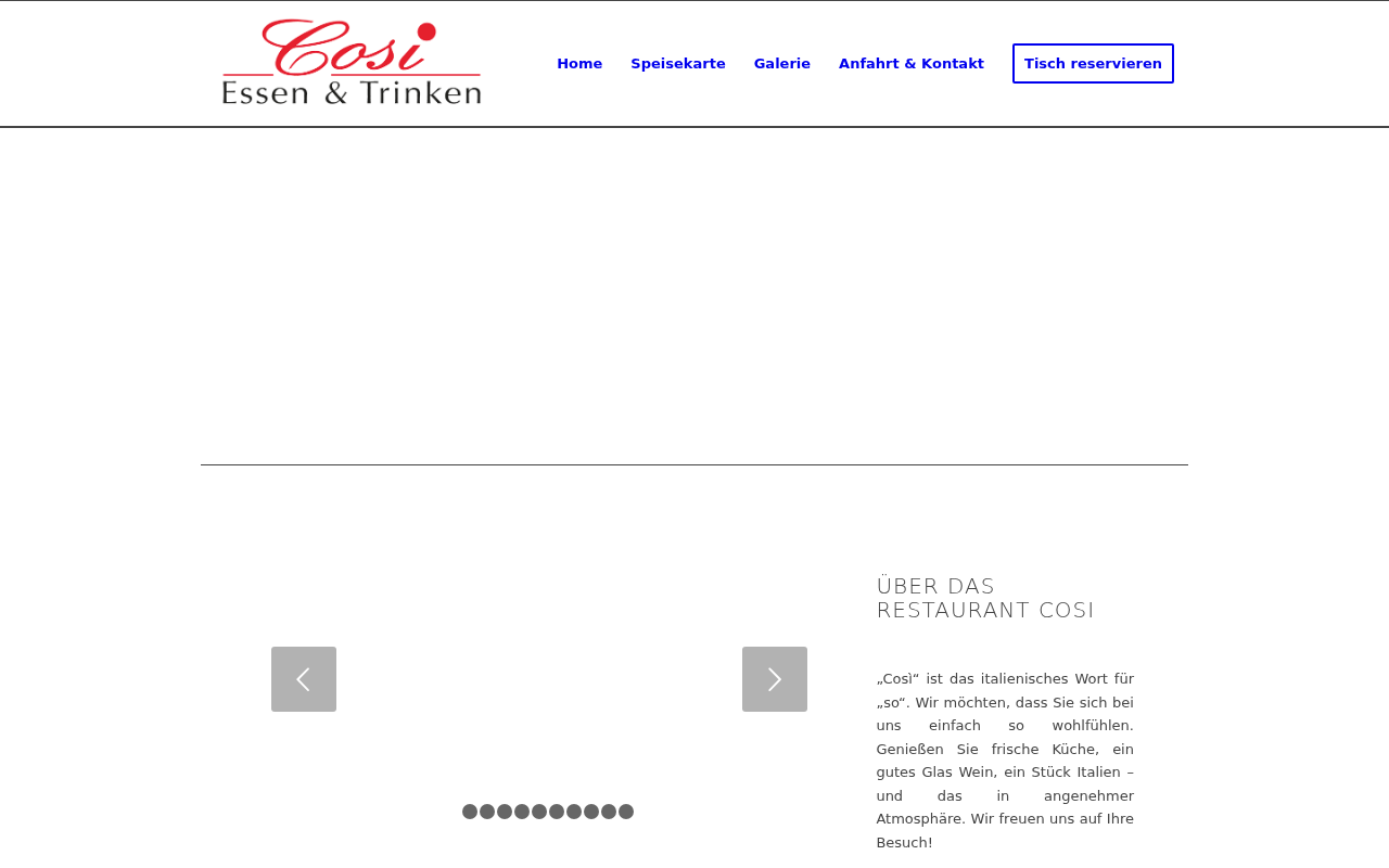 Screenshot of ristorante-cosi.de