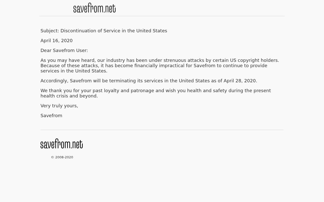 Screenshot of us.savefrom.net