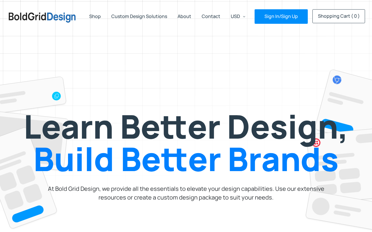 Screenshot of boldgriddesign.com