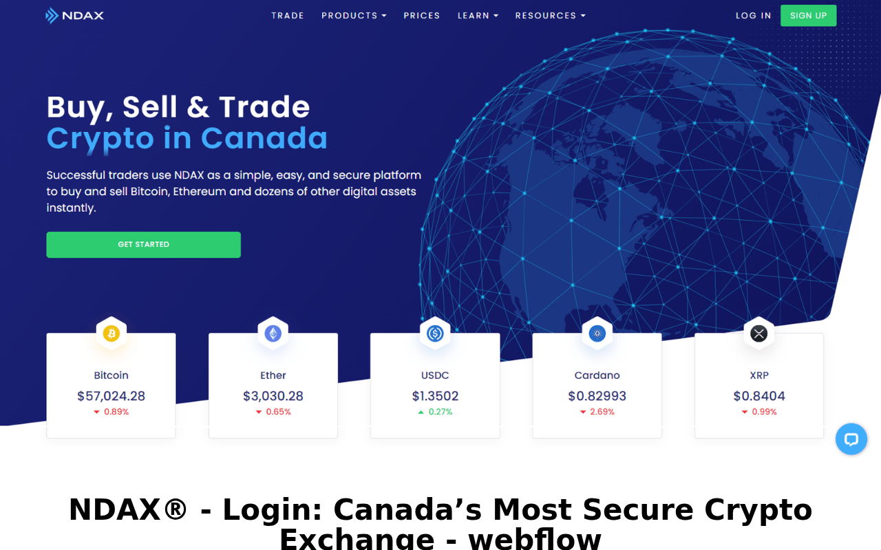 Screenshot of ndaxogln.webflow.io
