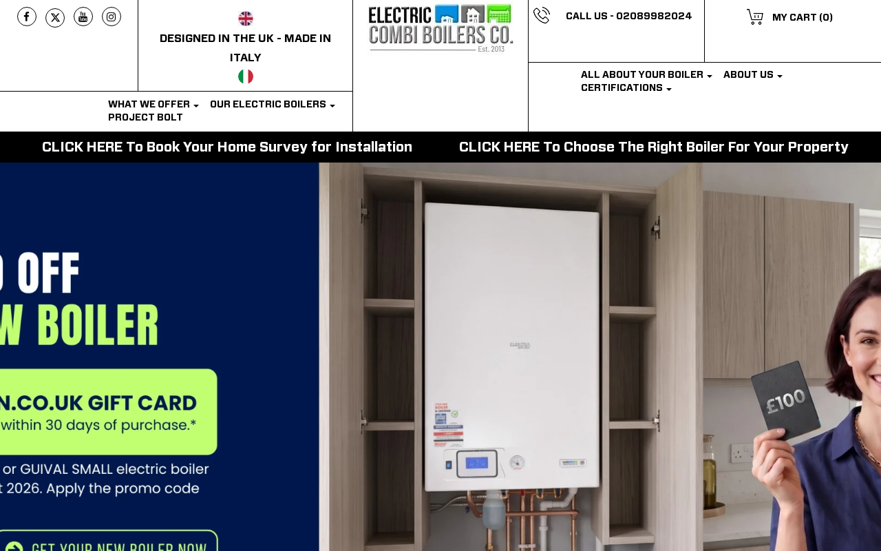 Screenshot of electriccombiboilerscompany.com