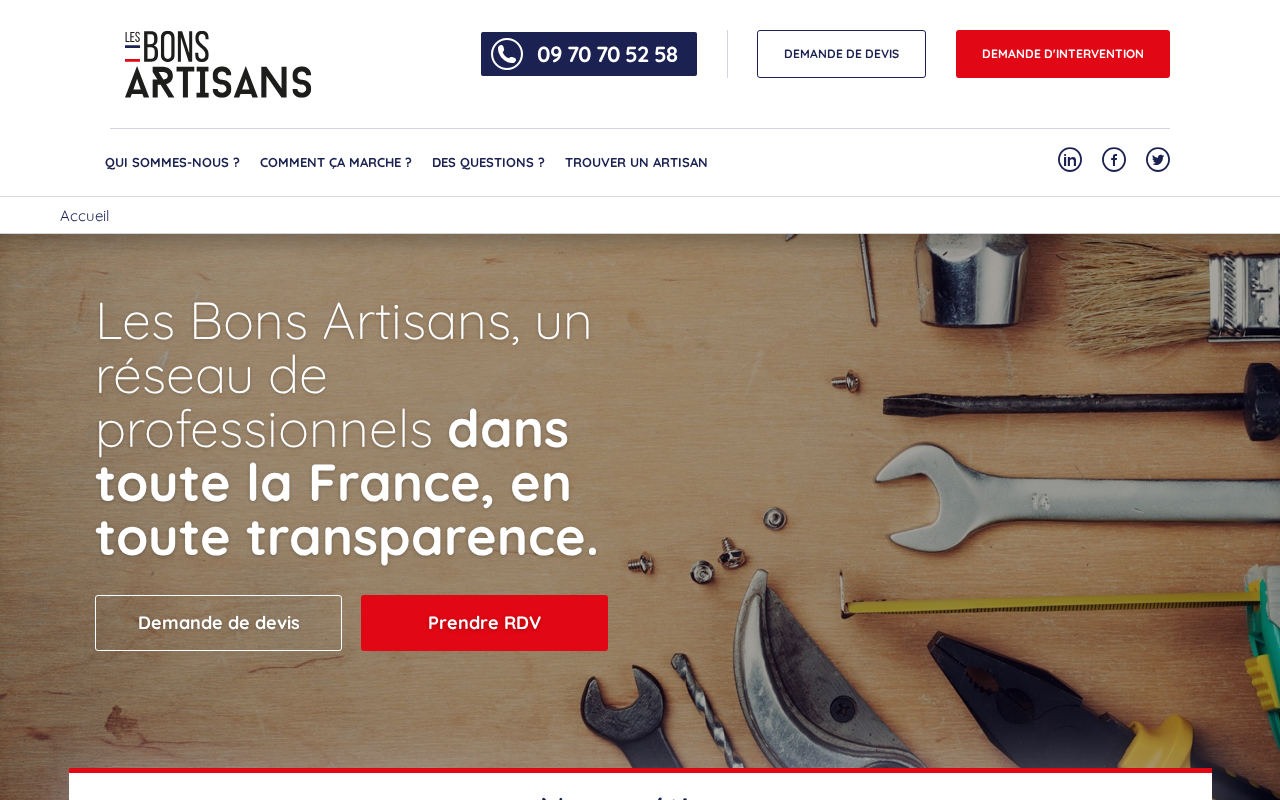 Captured page preview of lesbonsartisans.fr