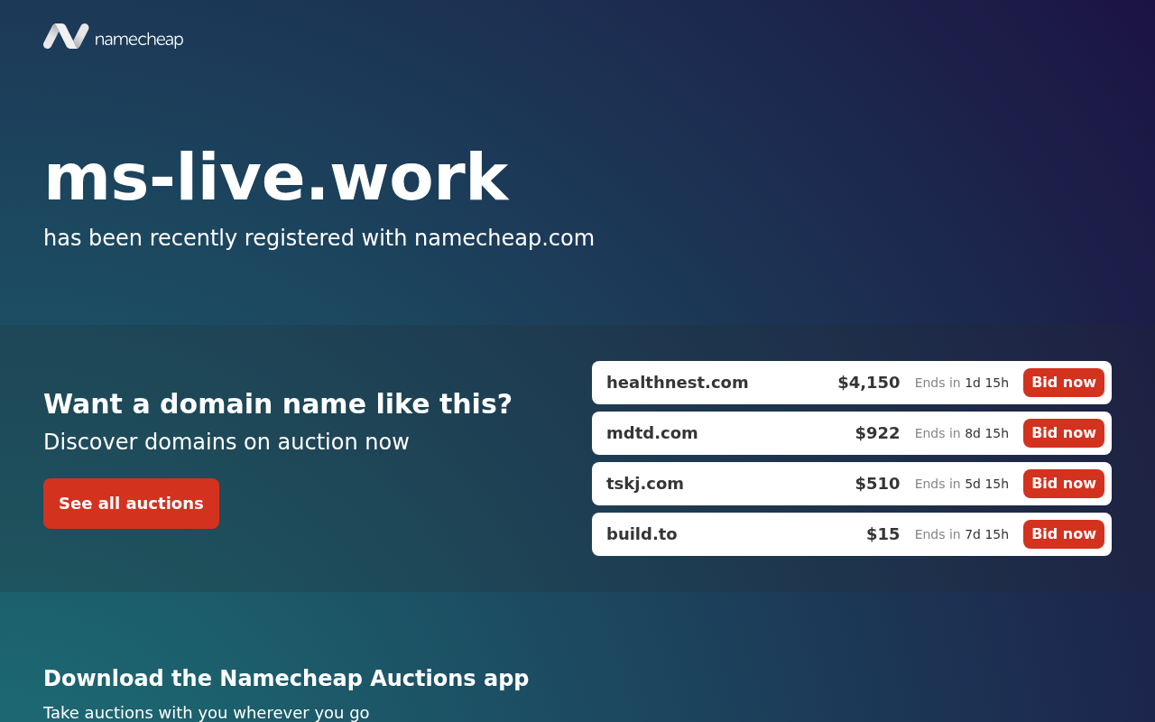 Screenshot of ms-live.work