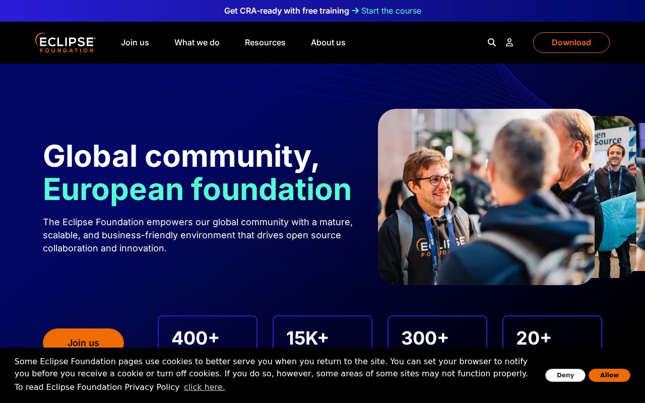 Screenshot of eclipse.org