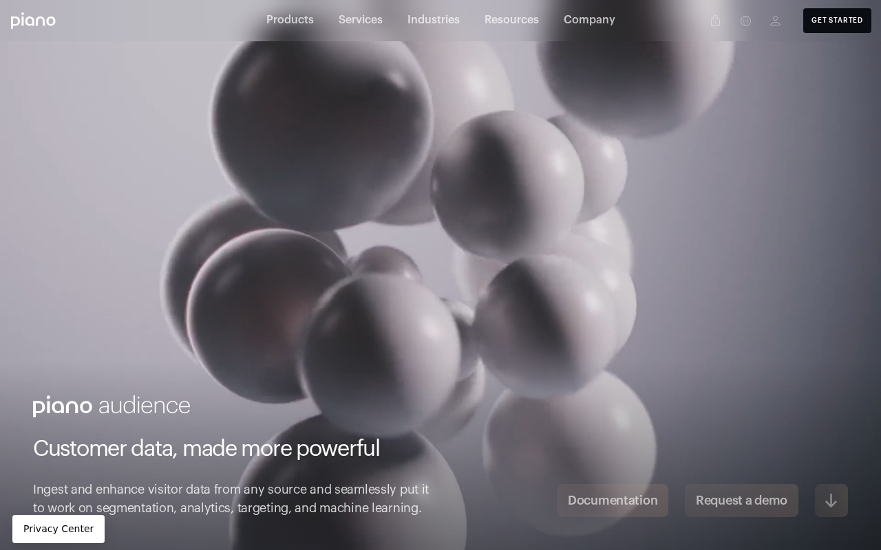 Screenshot of cxense.com