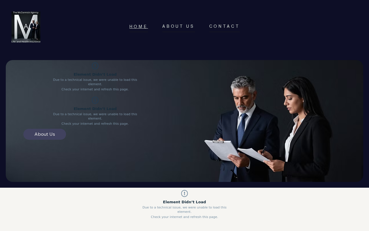 Screenshot of themccormickagency.com
