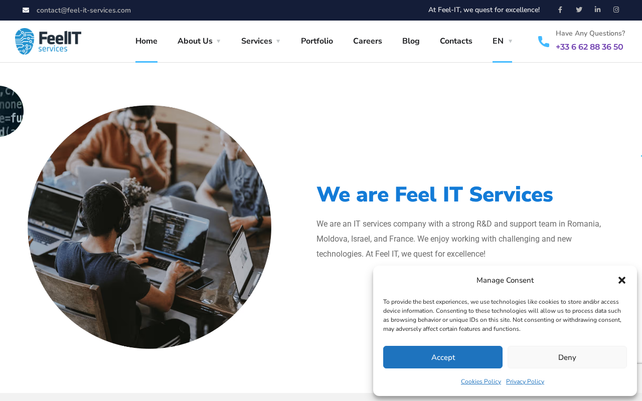 Screenshot of feel-it-services.com