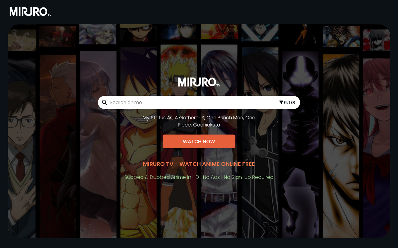 Screenshot of www.miruro.lat