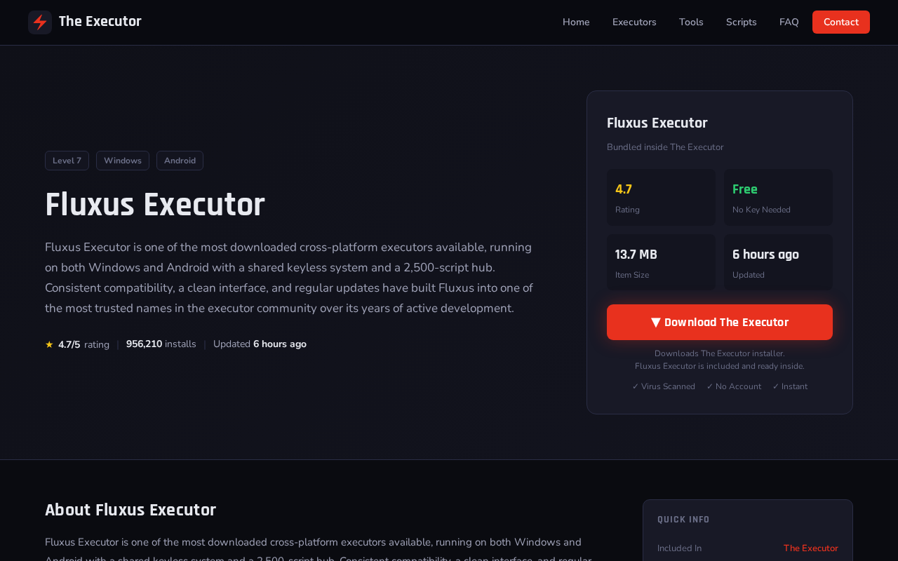 Captured page preview of theexecutor.dev