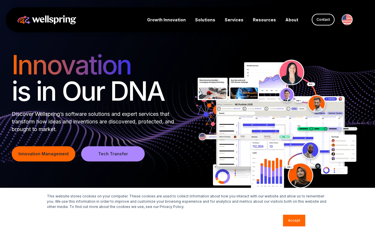 Screenshot of wellspring.com