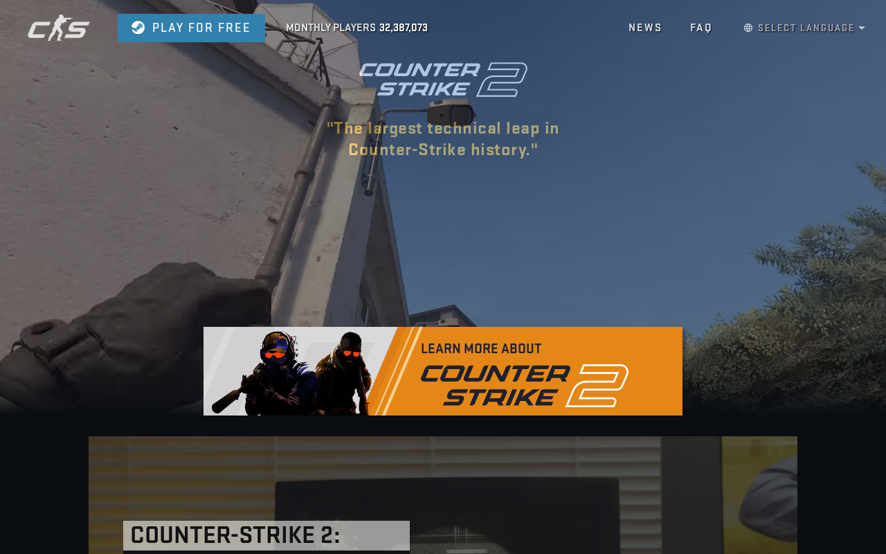 Screenshot of counter-strike.net