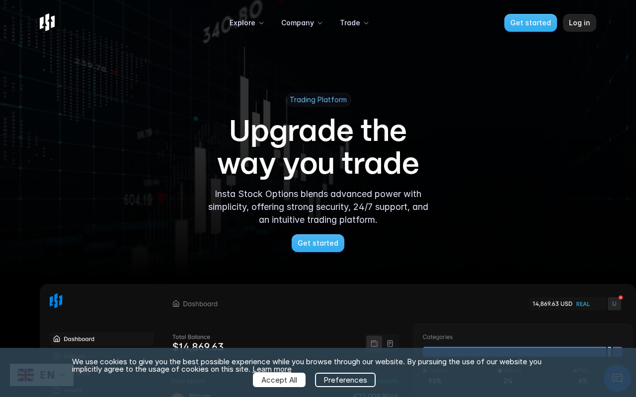 Screenshot of instastockoptions.com