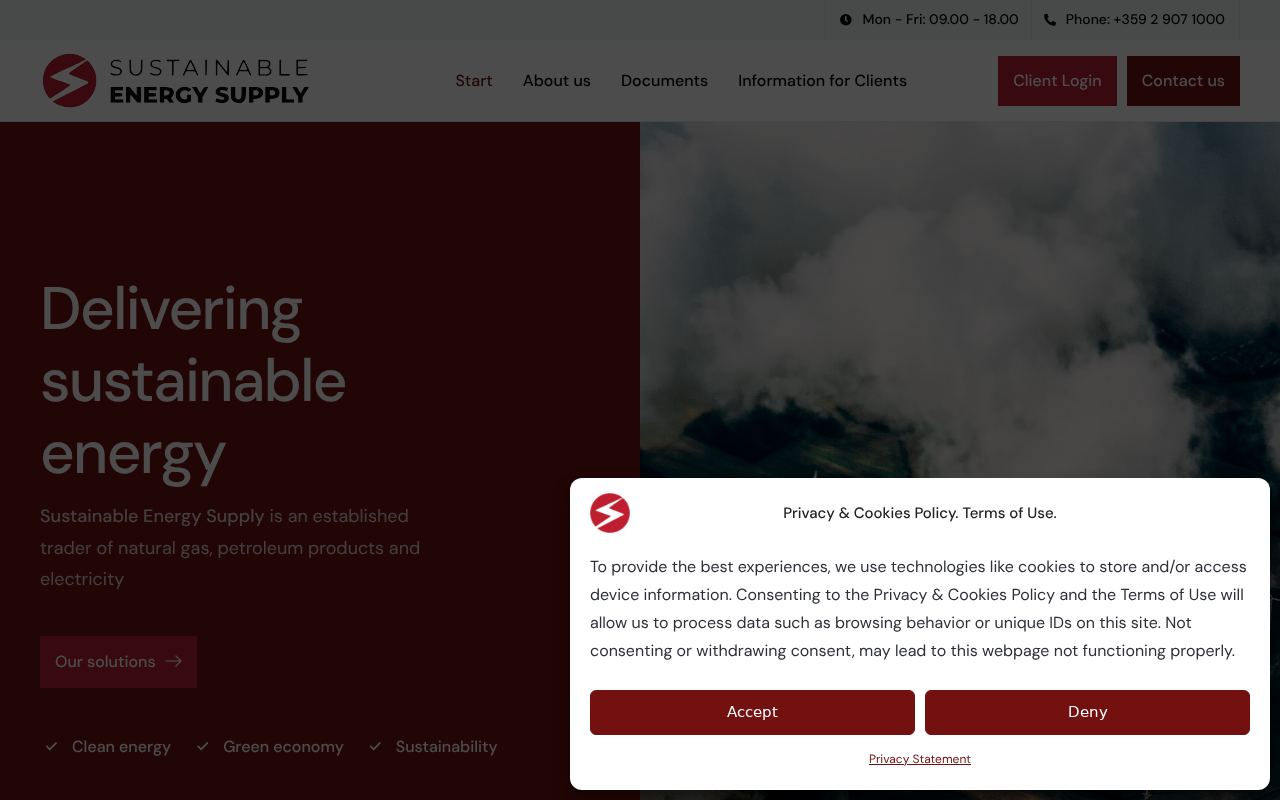 Screenshot of senergysupply.bg