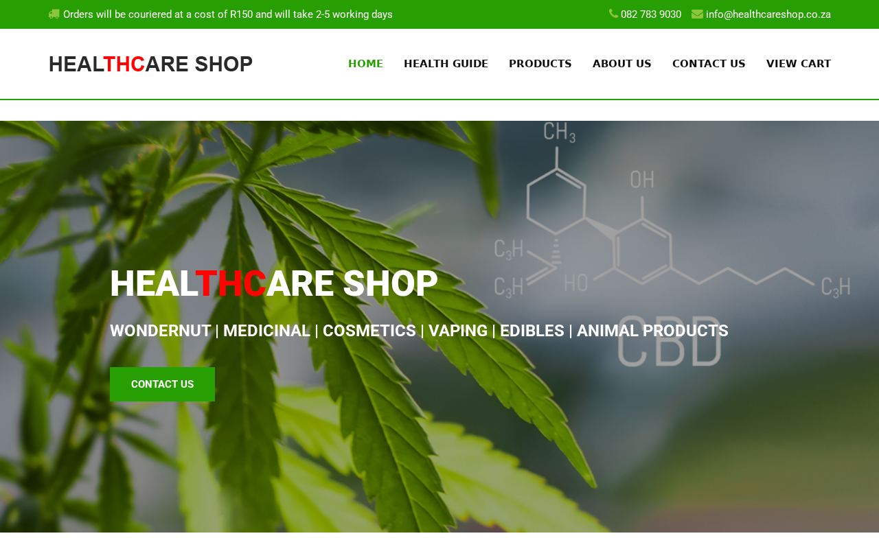 Captured page preview of healthcareshop.co.za