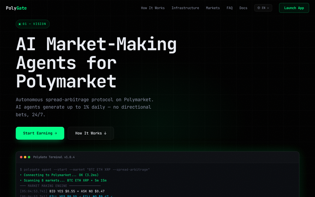 Screenshot of polygate.tech