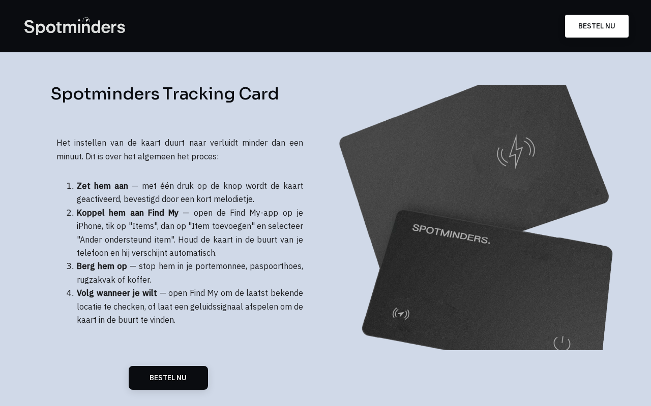 Captured page preview of spotminders-card.nl