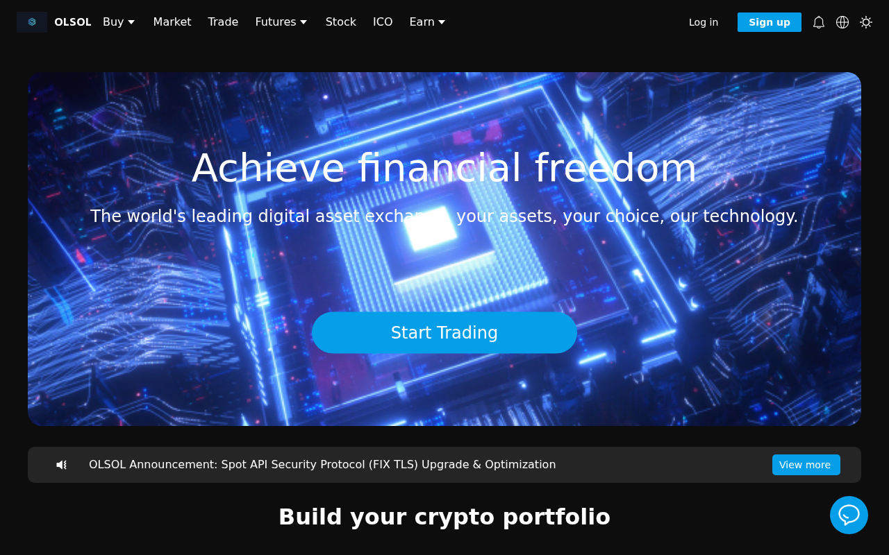 Screenshot of web.wolsol.com