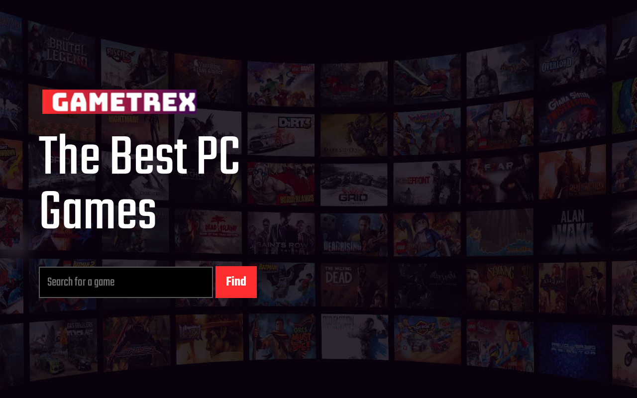 Screenshot of gametrex.com