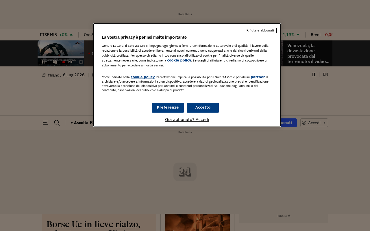 Screenshot of ilsole24ore.com