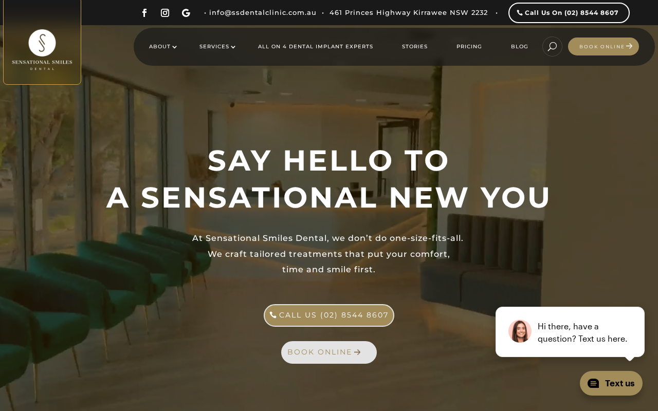 Screenshot of ssdentalclinic.com.au