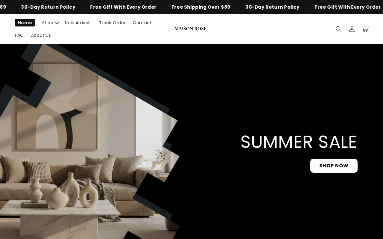 Screenshot of trymaisonrose.com