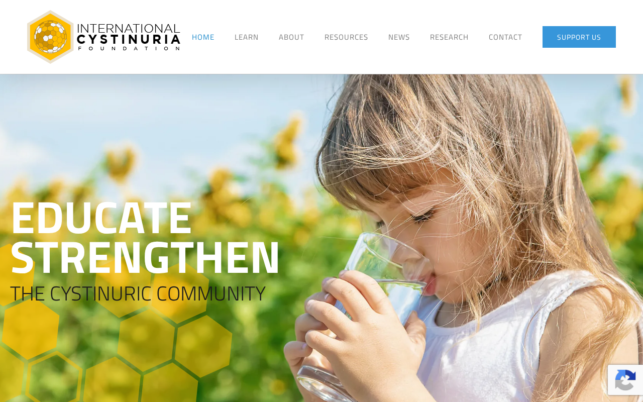 Captured page preview of cystinuria.org