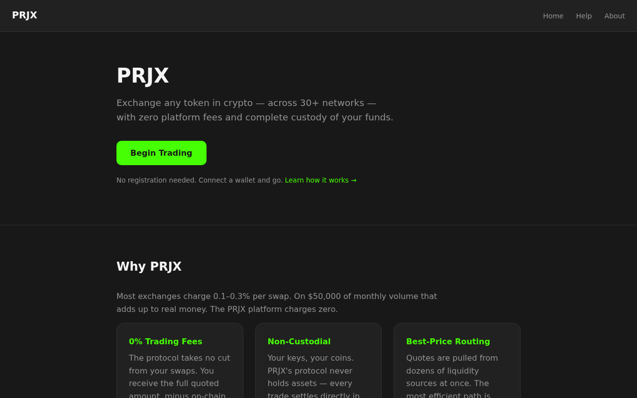 Screenshot of prjxs.net