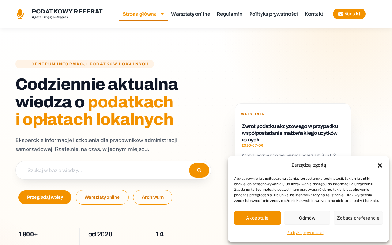 Screenshot of podatkowyreferat.online