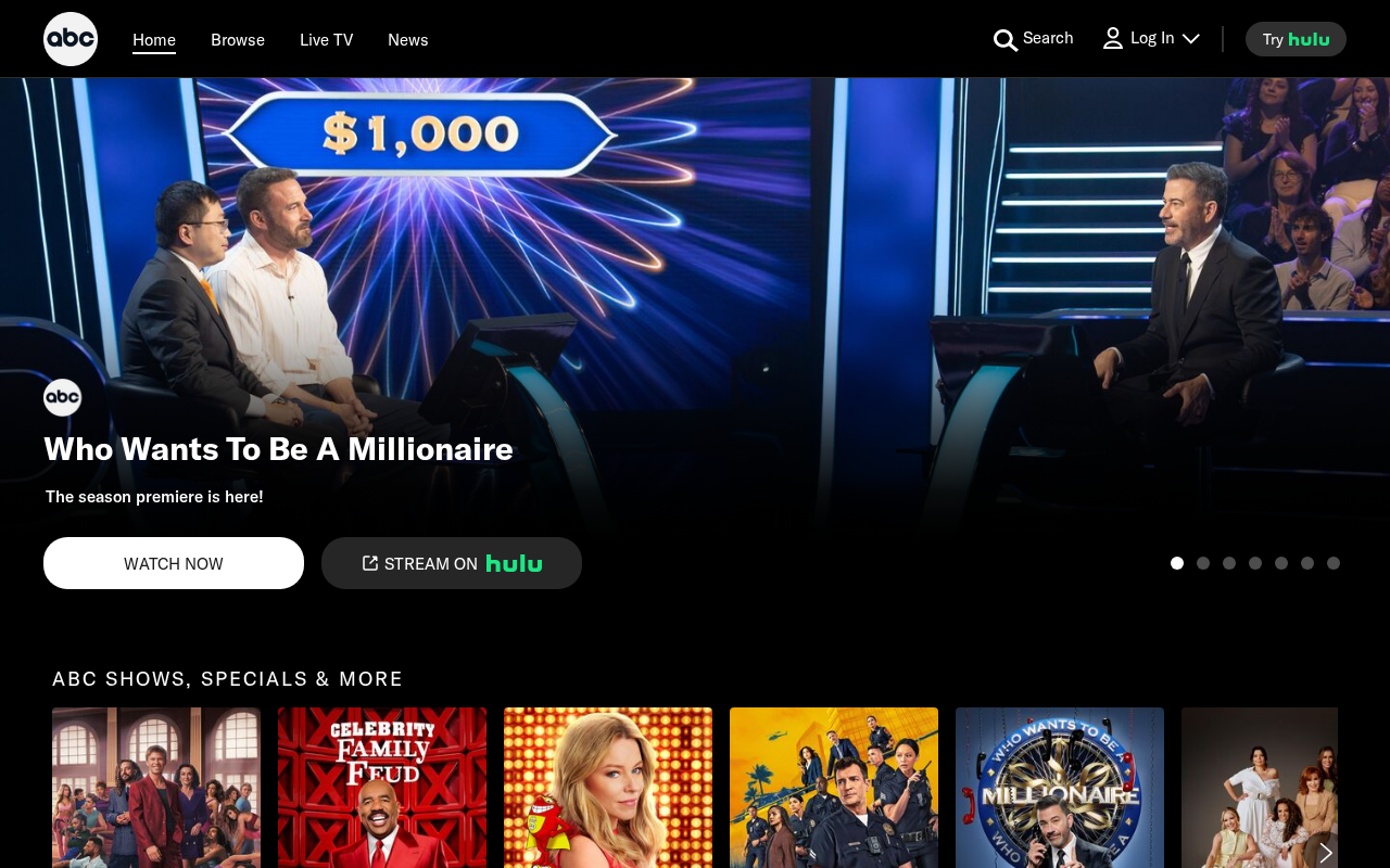 Screenshot of abc.com