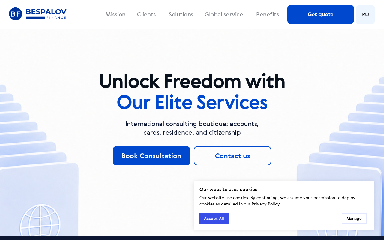 Screenshot of bespalov-finance.com