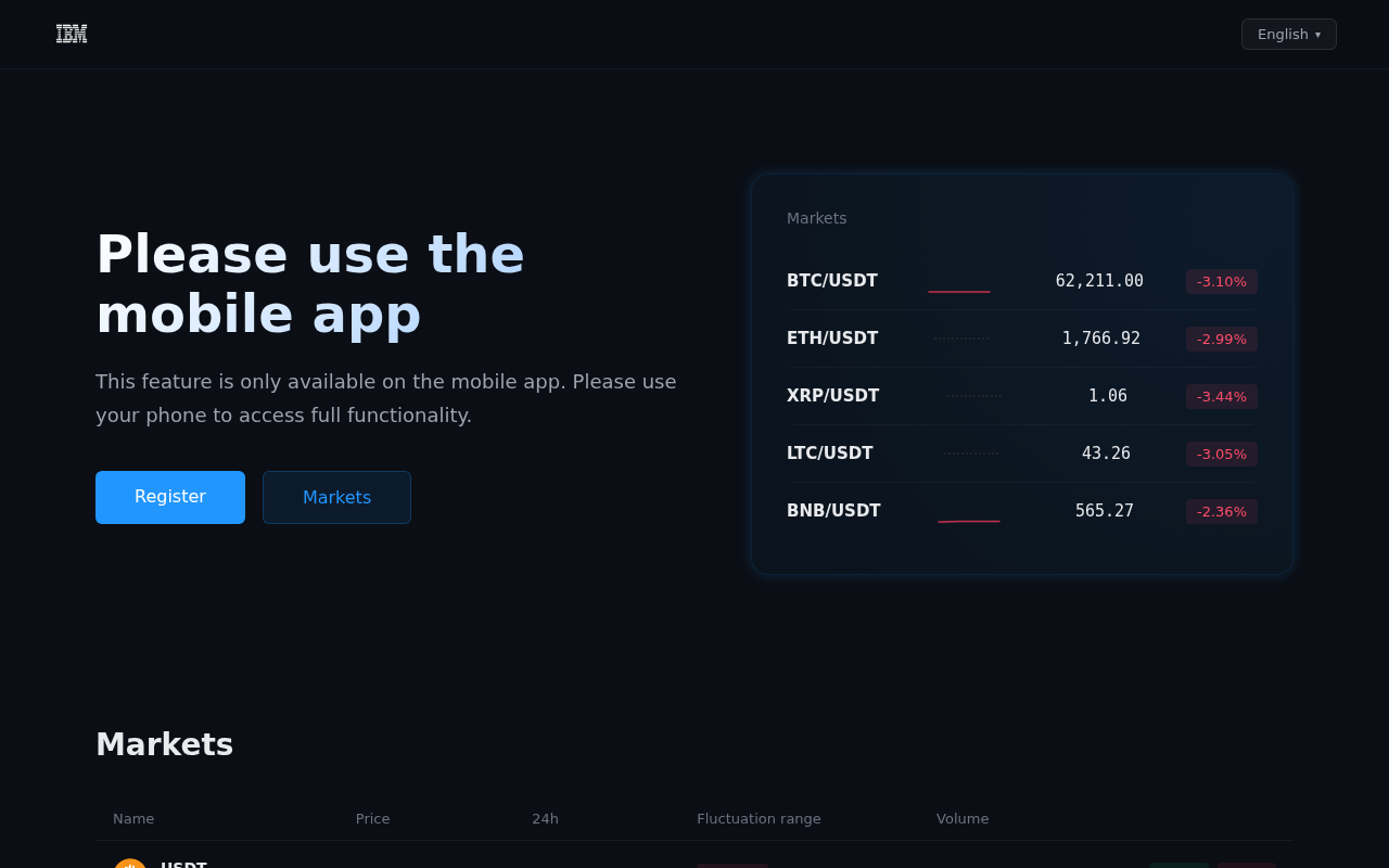 Screenshot of ibm.bitflyerweb.com