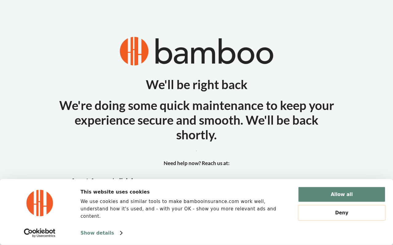 Screenshot of bambooinsurance.com