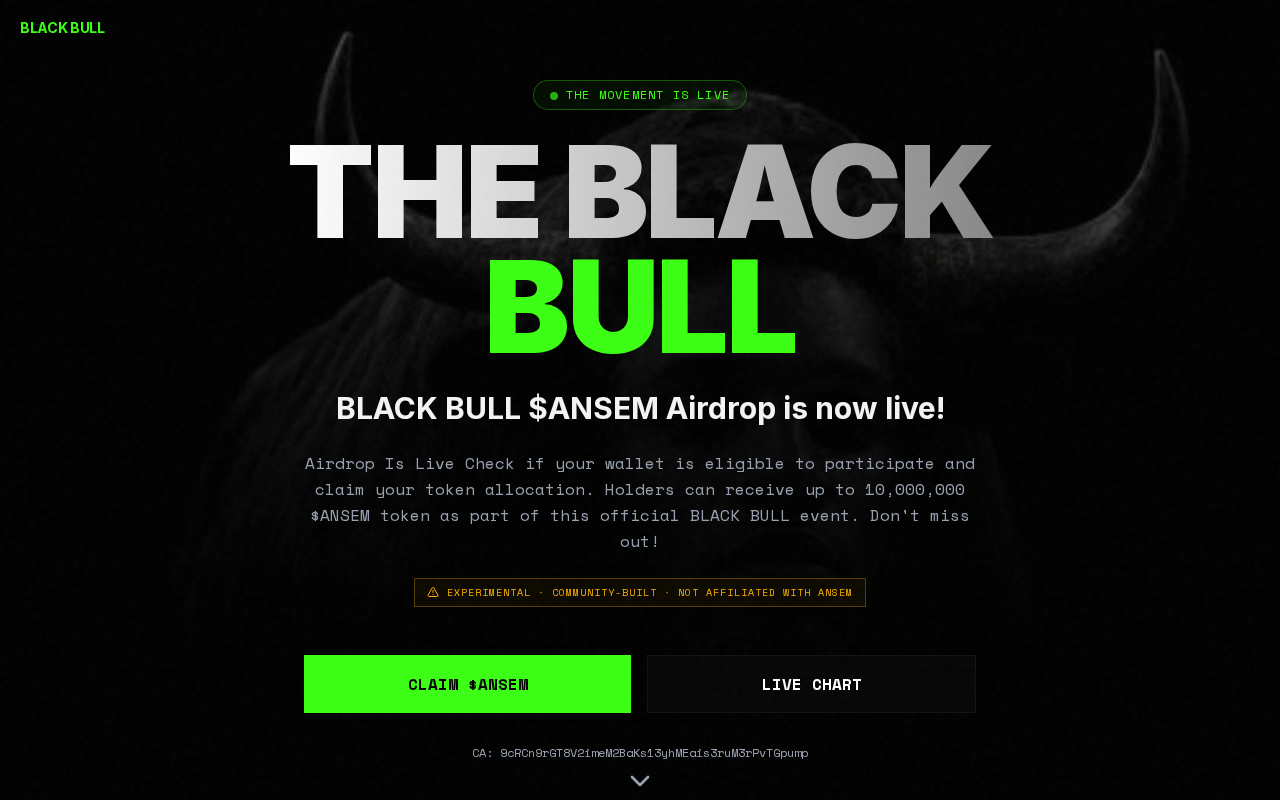 Screenshot of blackbullsolclaim.pro