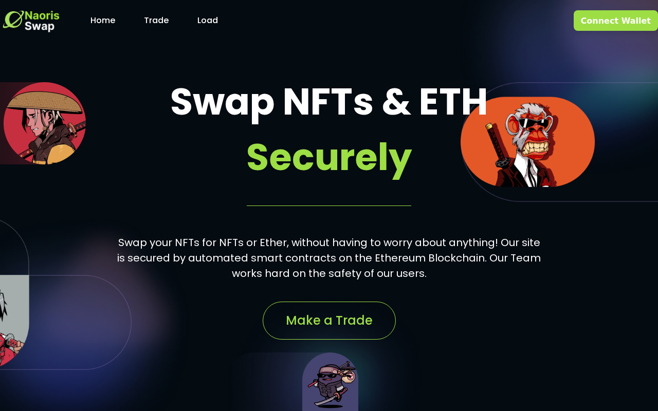 Screenshot of naorisswap.io