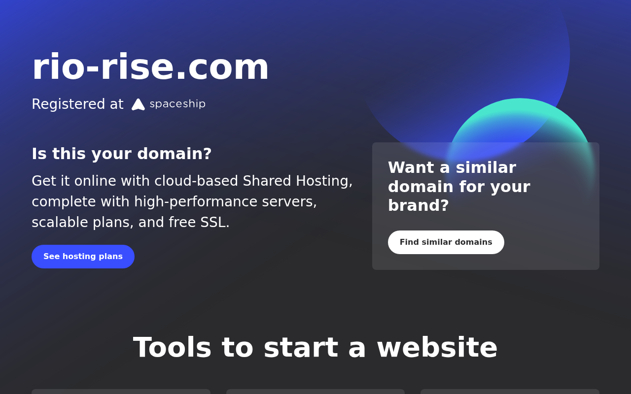 Captured page preview of rio-rise.com