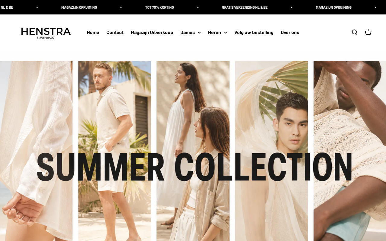 Screenshot of henstra-amsterdam.com
