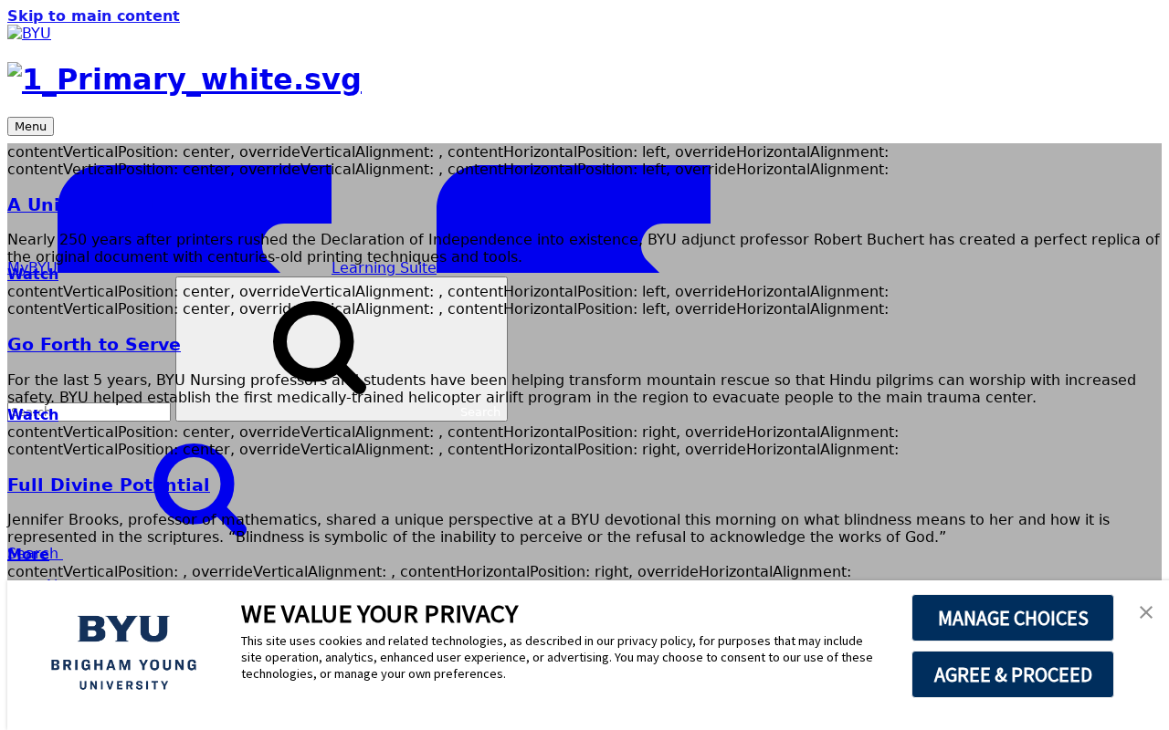 Screenshot of byu.edu