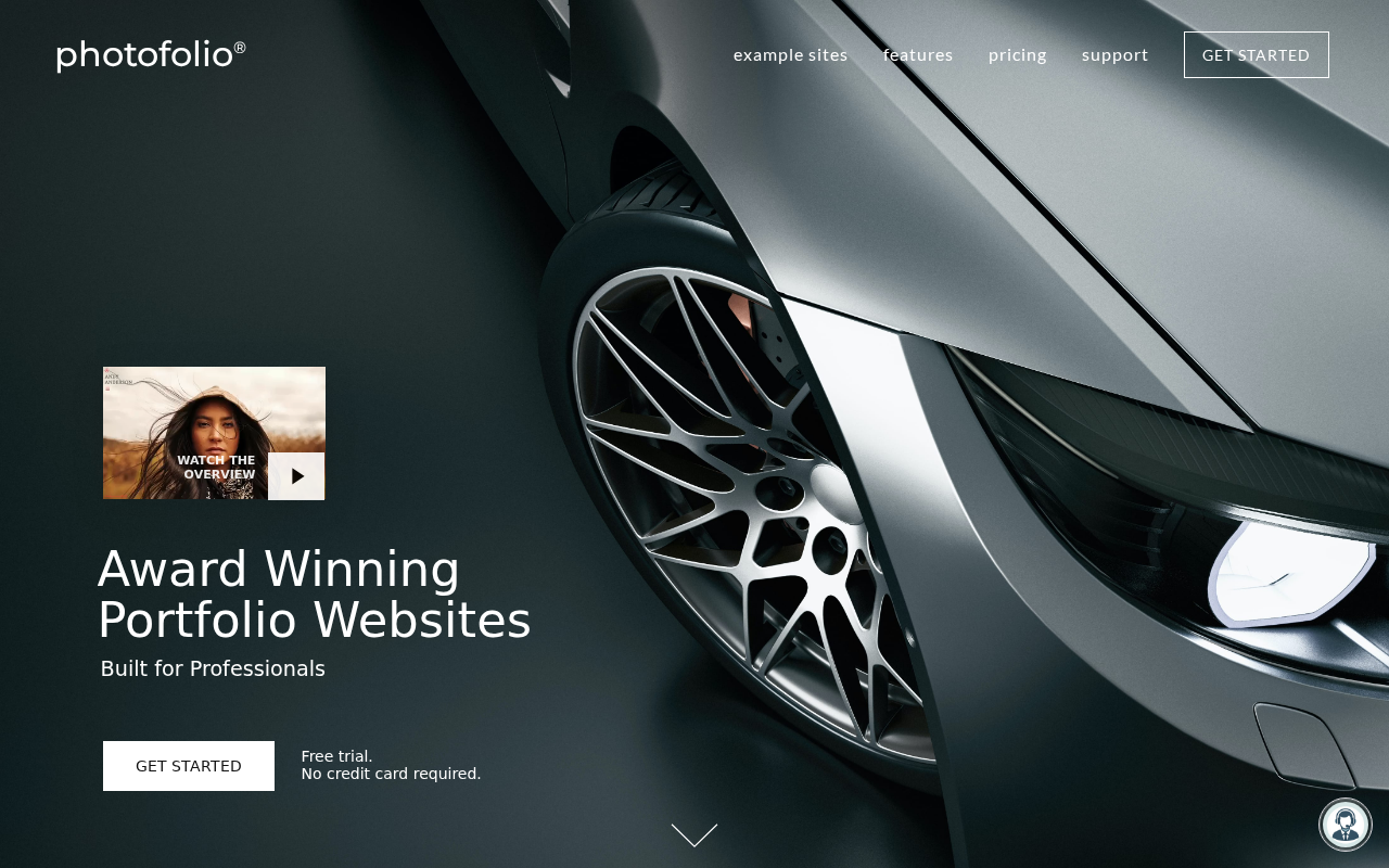 Screenshot of photofolio.com