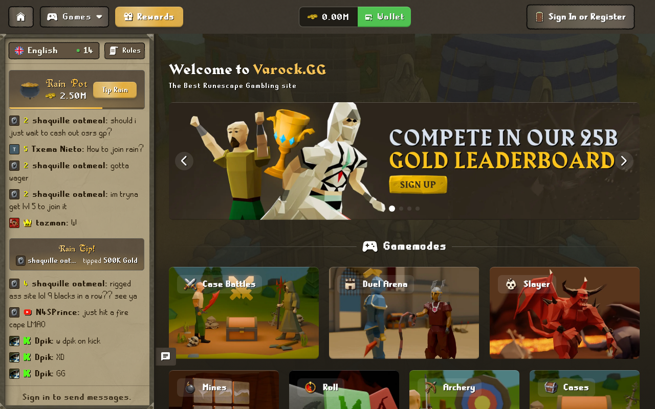 Screenshot of varrock.gg