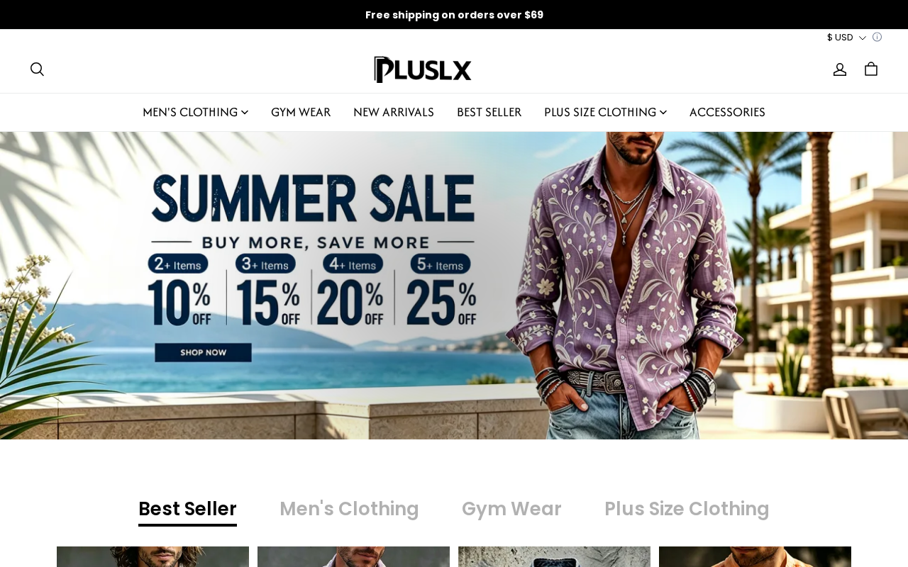 Screenshot of pluslx.com