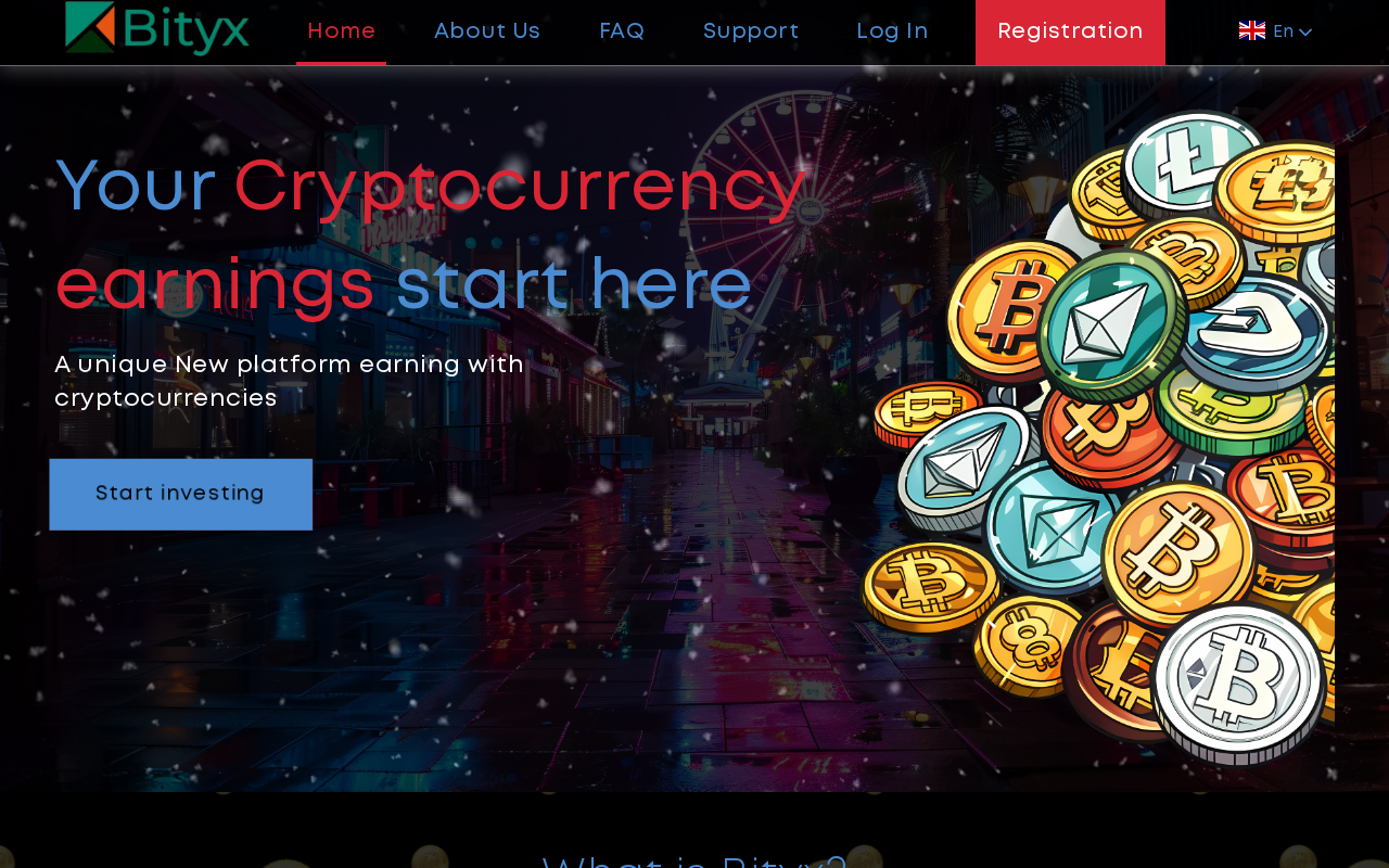 Screenshot of bityx.online