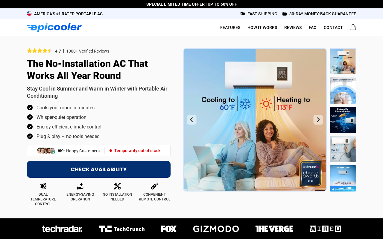 Screenshot of getepicooler.com