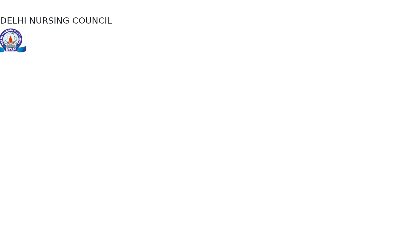 Screenshot of delhinursingcouncil.in