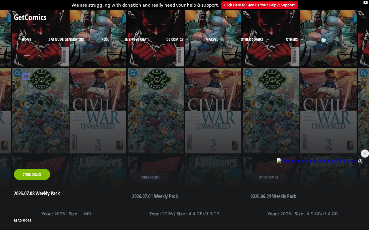 Screenshot of getcomics.org