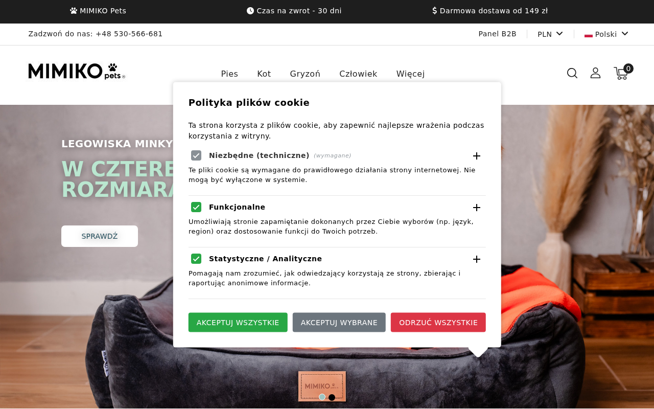 Screenshot of mimikopets.pl