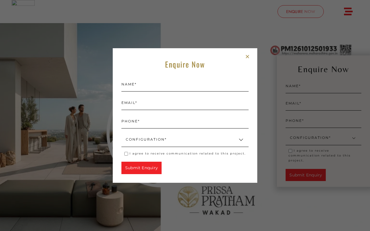 Screenshot of prissapratham.ajwanidevelopers.com